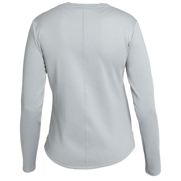Nike Shirt Women Size Small DD4927-073 Therma-FIT One Long-Sleeve Gray Heather - Picture 2 of 5